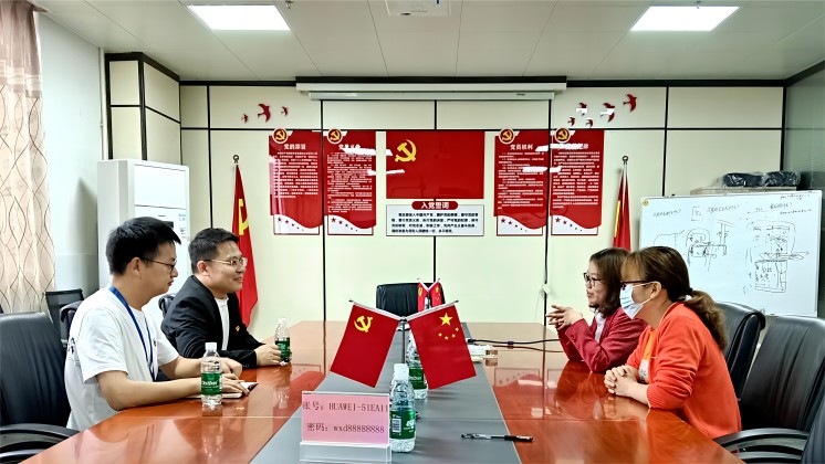 炬神電子黨支部赴萬信達、郴糧機開展黨建交流活動